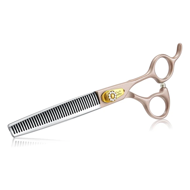 Jason Ciseaux Fourrure Professionnels pour Chiens 40 Dents Effiler en Acier Inox