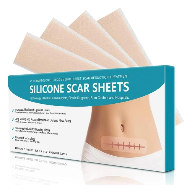 Fogli per la rimozione di cicatrici in silicone - Acne Ustioni Chirurgiche - Ref.1234