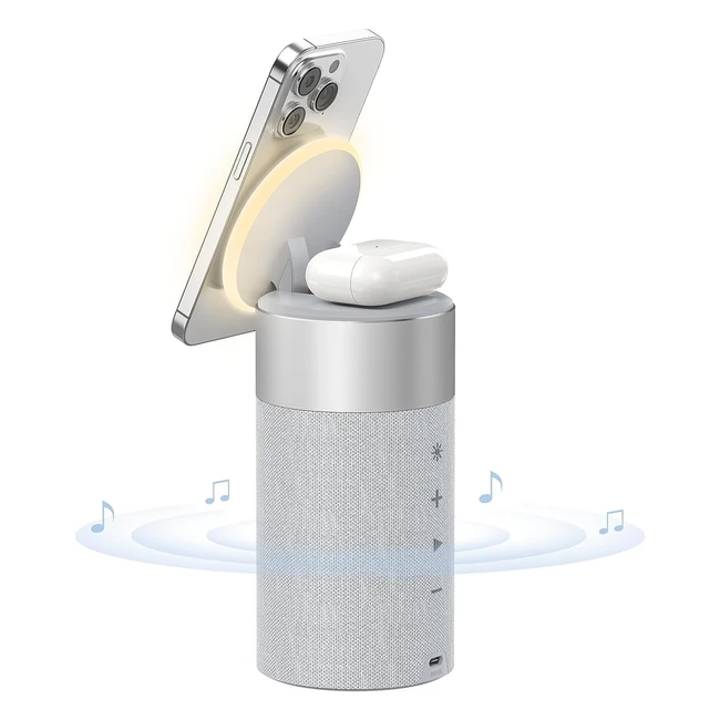 Colsur Bluetooth Speaker Wireless Charger 2 in 1 Station for Airpods Pro32