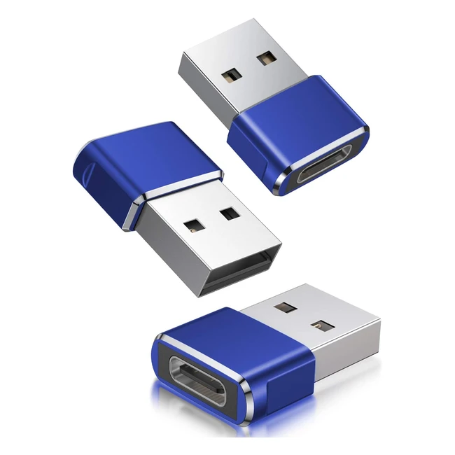 Adaptateur USB vers USB C 3 Pack Basesailor - Chargeur pour iPhone 12 13 14 15 P