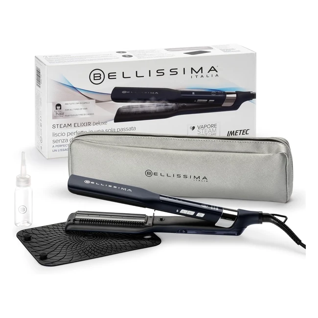 Lisseur Vapeur Bellissima Steam Elixir Deluxe - Fer Professionnel Cramique et Kratine