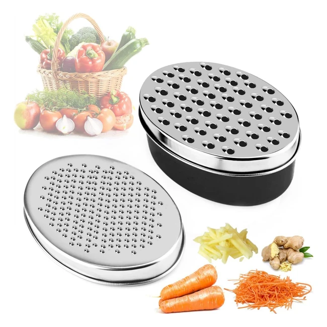 Grattugia Formaggio DIFCUL con Contenitore - Multifunzione per Cucina - Tritatutto Verdure e Cioccolato