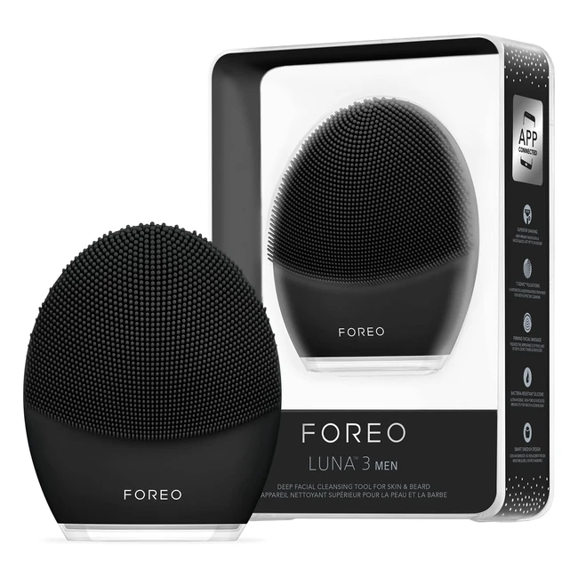 Foreo Luna 3 Men Facial Cleansing Brush Skin Beard Anti Aging Face Massager