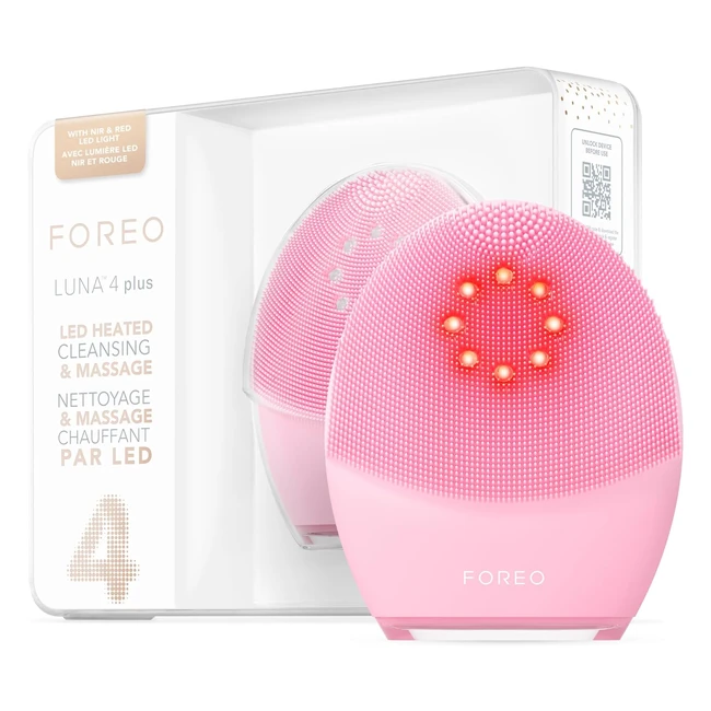 Foreo Luna 4 Plus Gesichtsbrste mit LED Rotlichttherapie und Infrarotlichtther