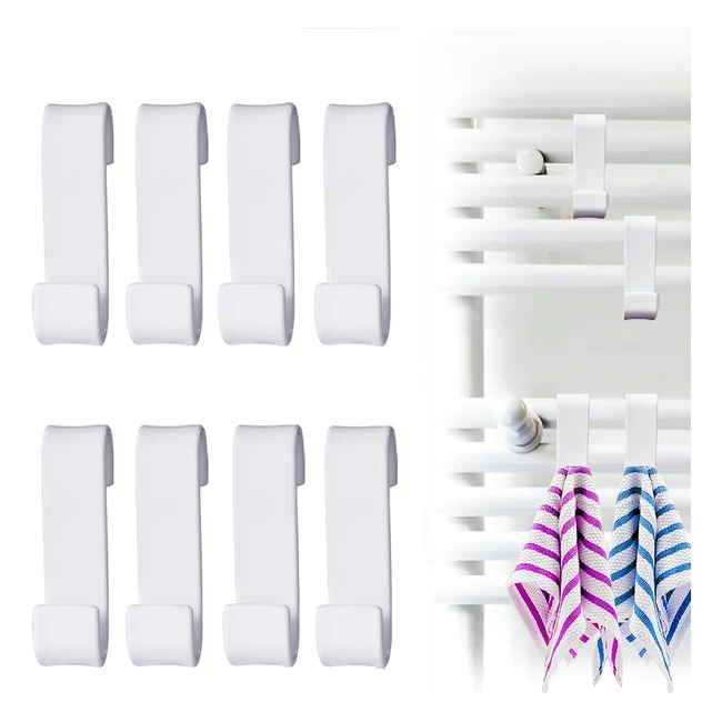Ganci Termoarredo Bagno - Design Moderno - Compatibile con Radiatori - Resistent
