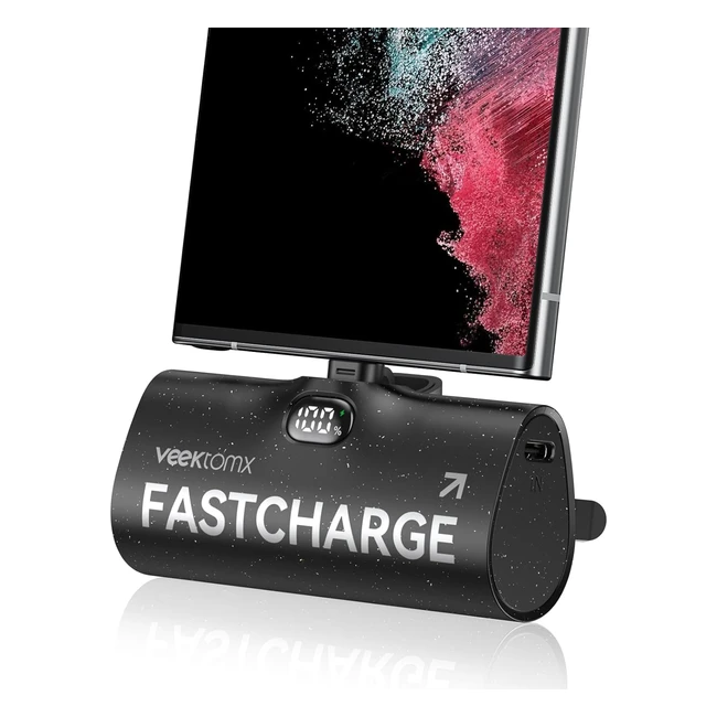 Batterie Externe USB C 5000mAh Veektomx Mini Power Bank PD20W Charger Rapide
