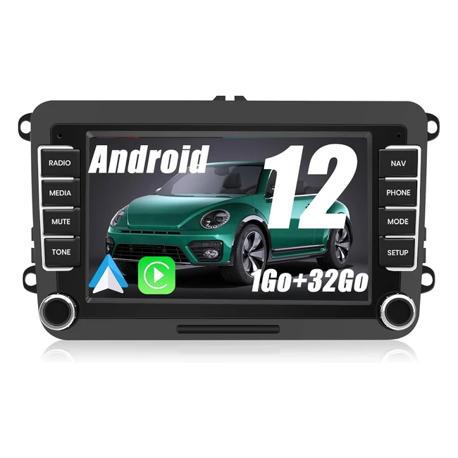 Autoradio Android Golf 5 6 VW Passat Polo Seat Skoda 7 HD Bluetooth Carplay Andr