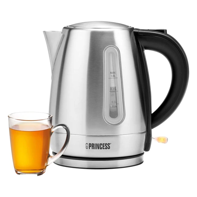 Bouilloire Électrique Princess 0123602301001 2200W - Noir Acier Inoxydable