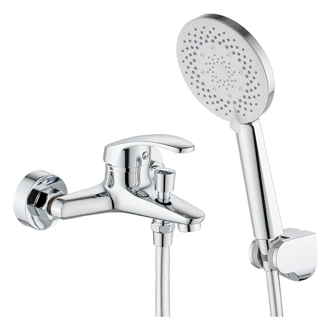 Grifo Baera y Ducha Monomando Geruike con Alcachofa Manguera y Soporte - Cao 