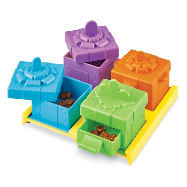 Brightkins Fiesta Sorpresa Rompecabezas para Perros - Juguete Interactivo Dispensador de Golosinas