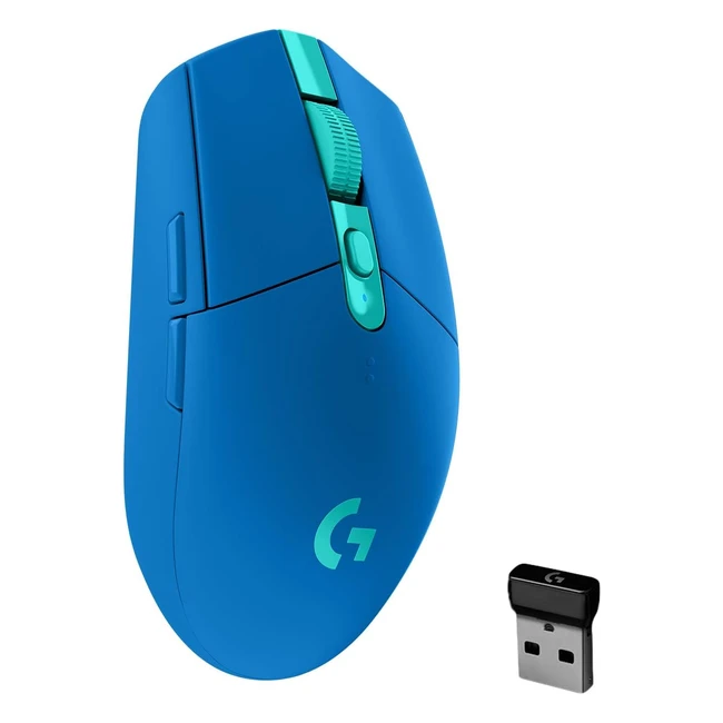 Logitech G305 Lightspeed Mouse Gaming Wireless Sensore 12K Hero 12000 DPI Blu