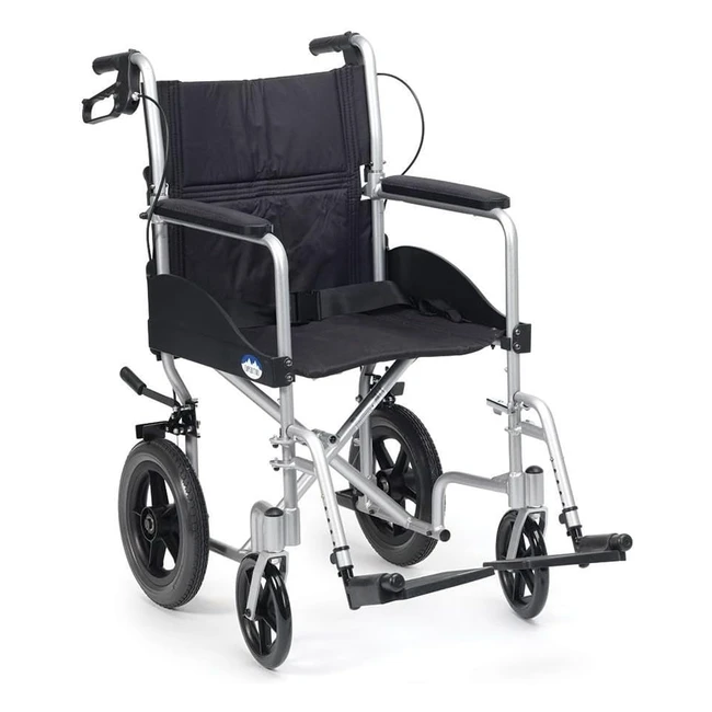 Drive Devilbiss Healthcare Expedition Lightweight Aluminium Transit Wheelchair - Arthritic Friendly - Half Folding Back