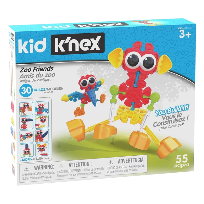 Kid KNEX 85700 - Set de construction Zoo Friends 30 modles - Jouets ducatif