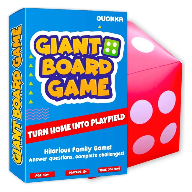 Giant Board Game for Kids & Teens | Family Outdoor Game | Challenges & Questions | Giant Dice