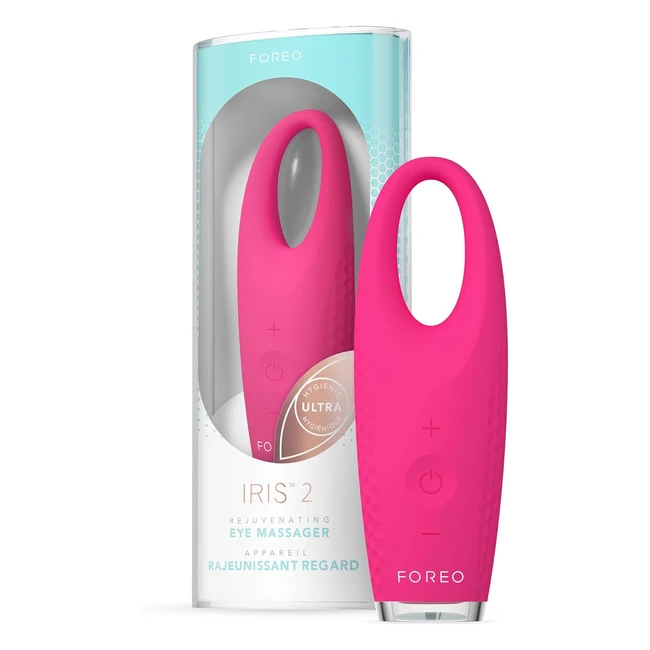 Masajeador de Ojos Foreo Iris 2 - Rejuvenecedor y Corrector de Ojeras - Dispositivo de Drenaje Linfático - Silicona Ultrahigiénica