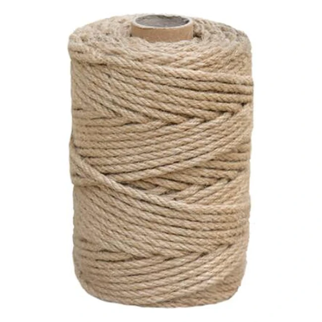 Northpada 15 Inch 5mm 98ft Natural Jute Rope Heavy Duty Twine for DIY Cat Scratc