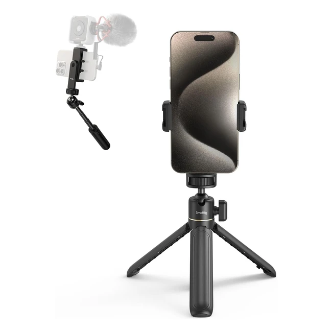 Kit de vlogging SmallRig VK20 pour iPhone - Créateur de contenu YouTube TikTok - Trépied téléphone - 4364