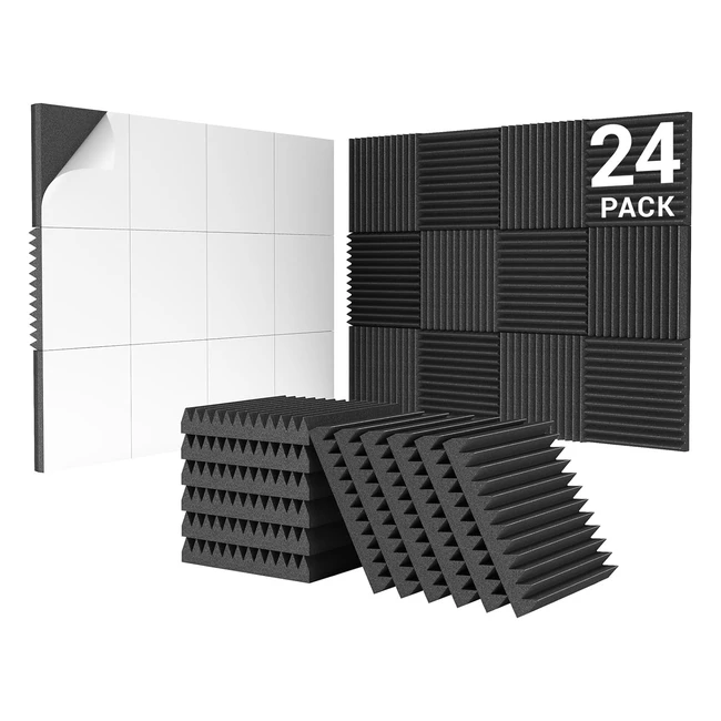 Lot de 24 mousse acoustique autoadhsive TONOR 30305 cm - Absorption professionne