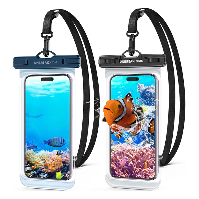 Unbreakcable Waterproof Phone Pouch 2Pack IPX8 Universal Waterproof Phone Case D