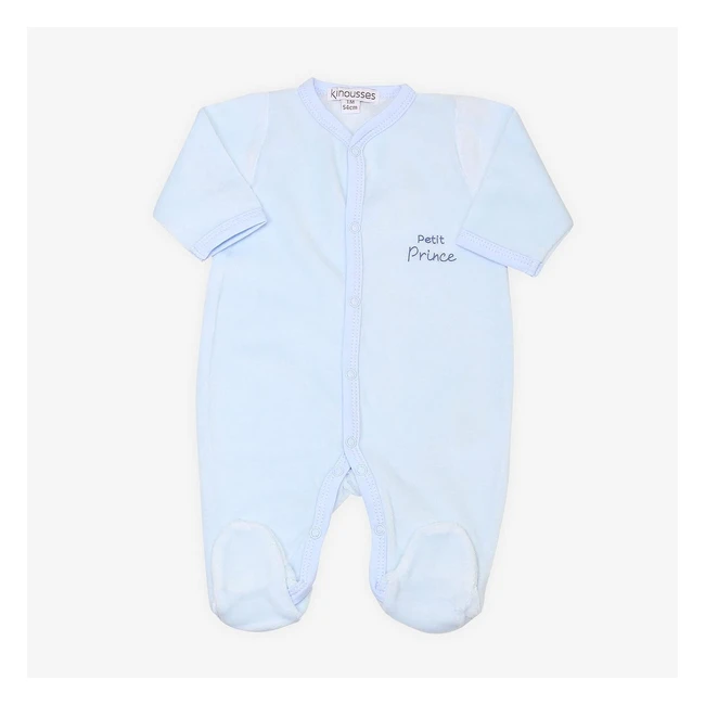 Pyjama bébé garçon Kinousses motif Petit Prince taille 1 mois - Réf. 54cm