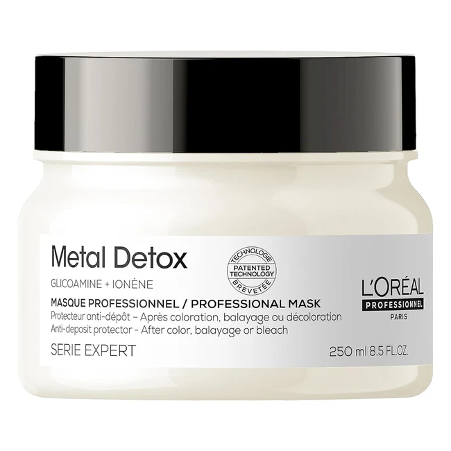 LOreal Metal Detox Hair Mask - Smooth Strong Shiny Hair - Serie Expert 250ml
