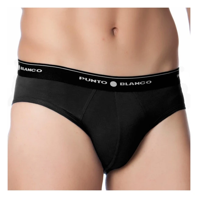 Slip Punto Blanco Triplo Basix Negro 090 XL Talla 56 Hombre