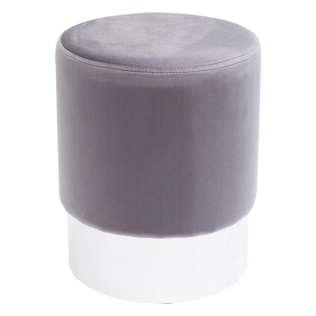 Sgabello Kare Design Cherry Grigio Chiaro Argento 35cm Stile Elegante