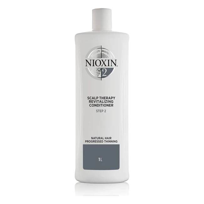 Nioxin 3-Part System 2 Hair Treatment - Natural Hair, Thinning Scalp Therapy