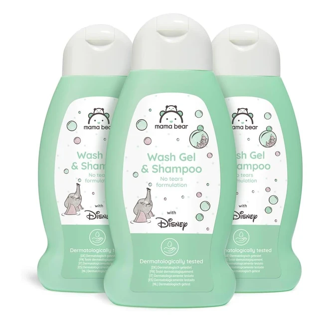 Mama Bear Disney Gel Doccia Shampoo No Lacrime - Confezione da 3 x 300ml