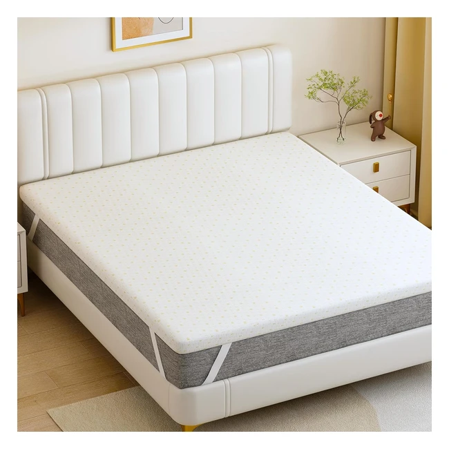 Frideko 5cm Memory Foam Mattress Topper King Size Bed - Back Pain Support - 150x200cm