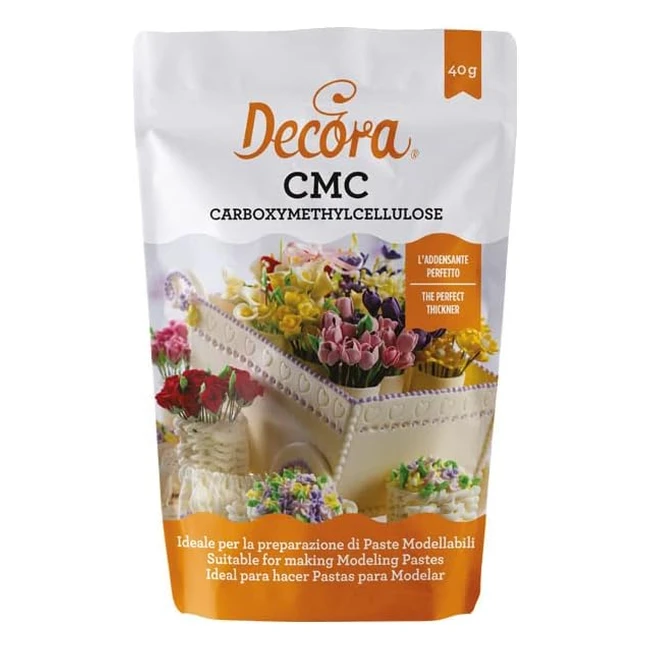 Decora 9261662 CF 40g CMC Decora - Additivo Alimentare in Polvere