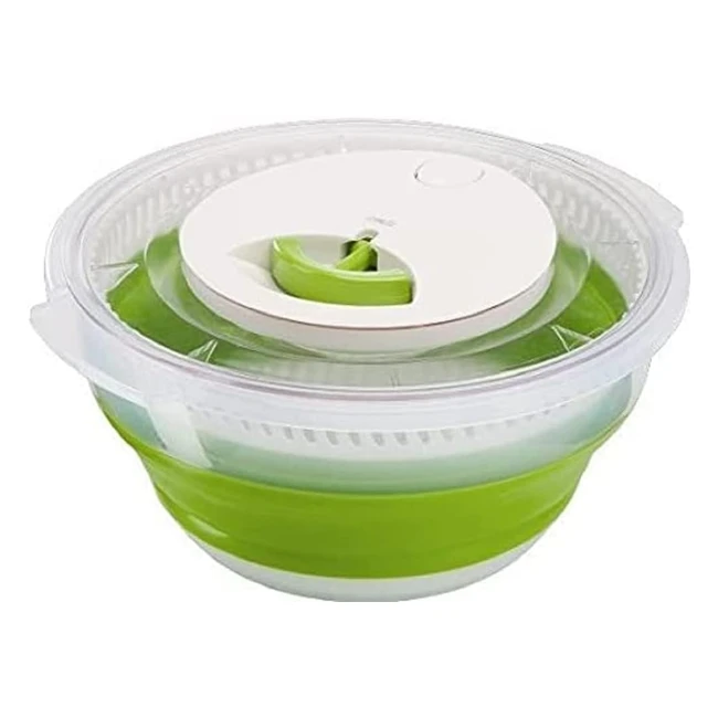 Centrifuga Insalata EMSA Basic 4L Pieghevole Trasparente Verde