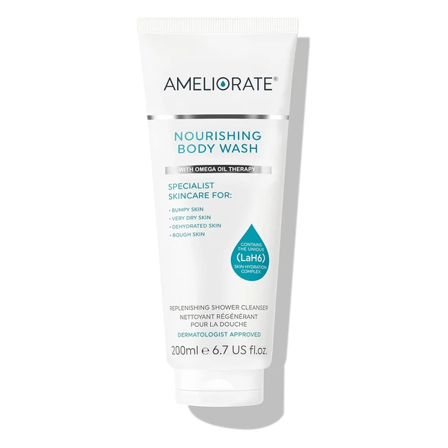 Ameliorate Nourishing Body Wash 200ml - KP Normal Dry Skin Soap-Free pH-Balanced Cleanser