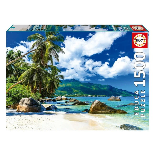 Educa Puzzle 1500 pces adultes Seychelles 85 x 60 cm Fix Puzzle Tail 14 ans 19564
