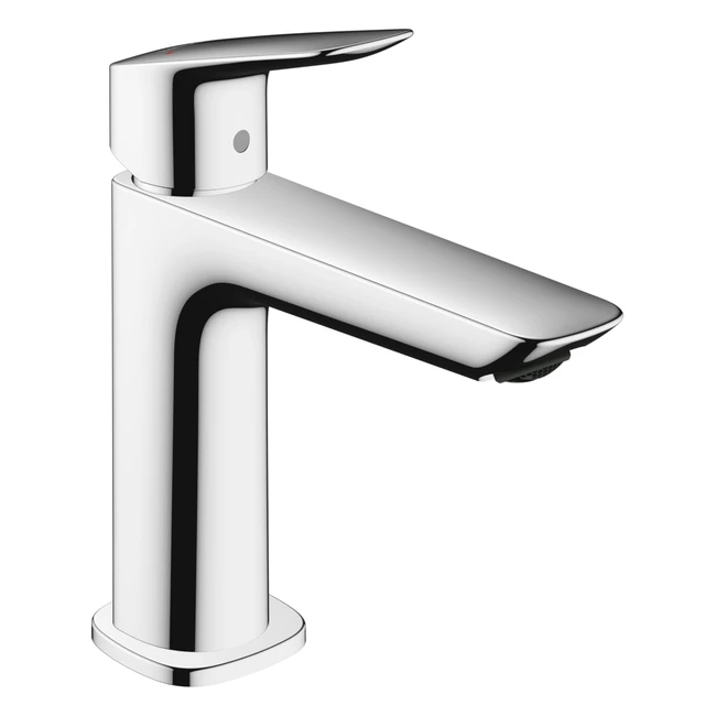 Hansgrohe Logis Waschtischarmatur mit Auslaufhhe 110 mm und Pushopen-Ablauf wa