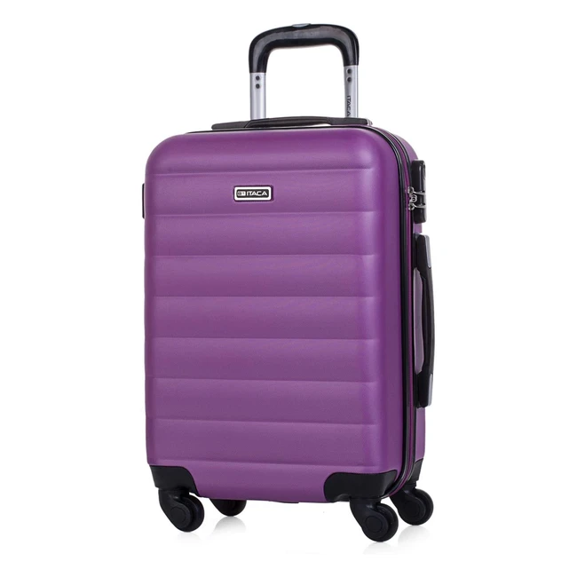 Maleta de Viaje Cabina Itaca 55x40x20 con Candado - Morado