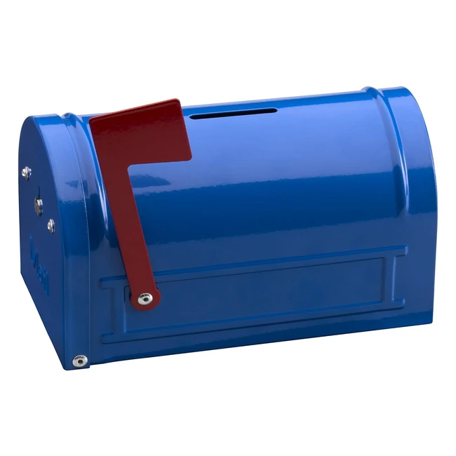 Caja de Caudales Infantil Arregui Mail C9701 - Hucha con Forma de Buzón Americano Azul