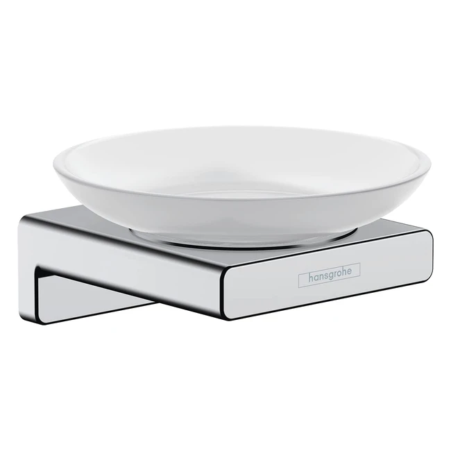 hansgrohe addstoris Chrom Seifenschale, Metropol, 110mm, einfach zu installieren