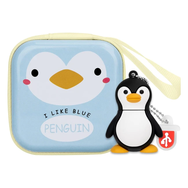 Pinguino Carina Unit Flash USB 16GB - Ideale per Trasferire Foto Musica e Video