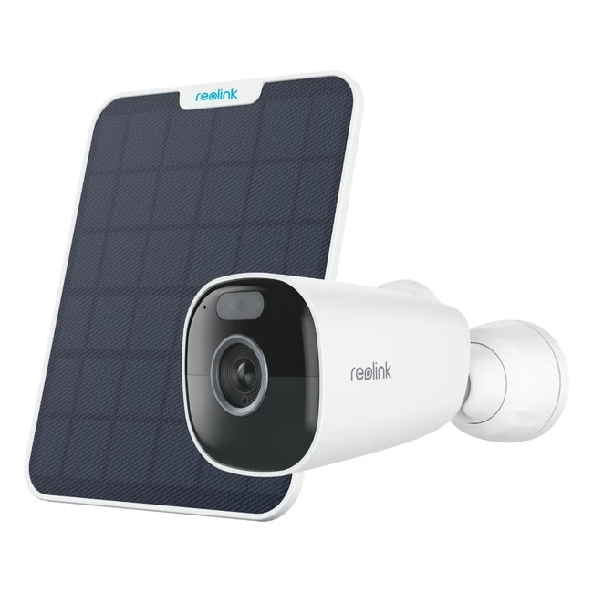 Reolink 5MP Solar Überwachungskamera mit Spotlights - Kabellose WLAN Kamera - IP66 - Argus Eco ProSolarPanel