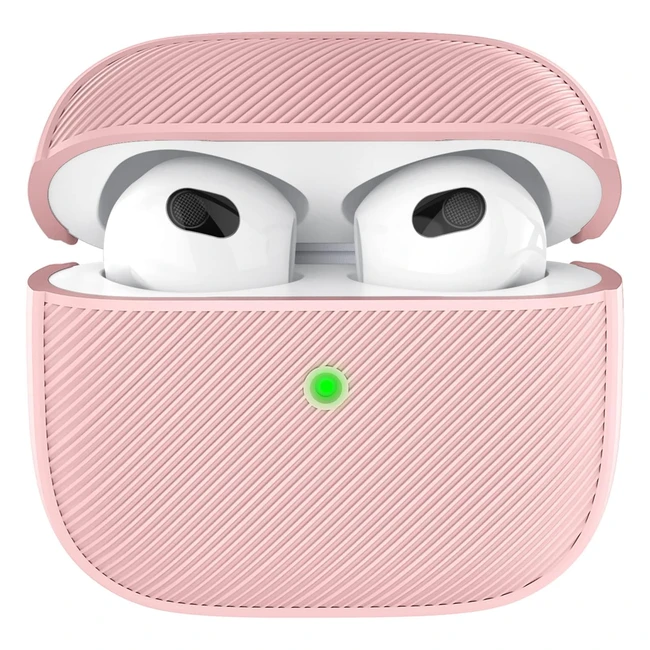 Coque AirPods 3 Silicone Souple Rose - AHASTYLE Rf 2021  Protection Antirayu