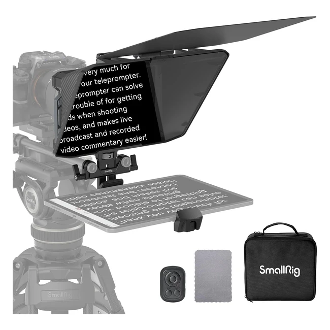 SmallRig TLPrompteur pour iPadAndroid jusqu 11 - PDFPhotoWordTXT - Basepl