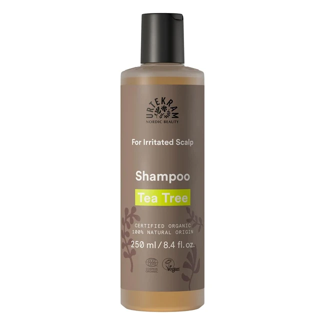 Shampoo Urtekram all'albero del t biologico 250 ml - Cura benefica per capelli e cuoio capelluto