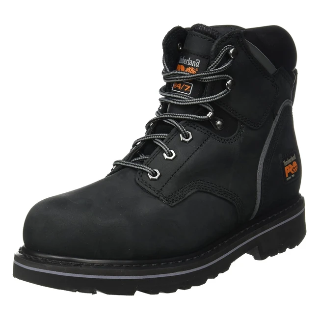 Timberland Pro Mens Anti-Fatigue Boots Black 12 UK - Lightweight Durable Comf
