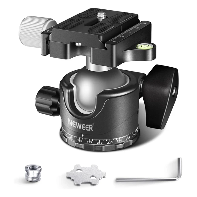 Neewer Tête Sphérique Profil Bas pour Trépied Appareil Photo 36 mm Métal