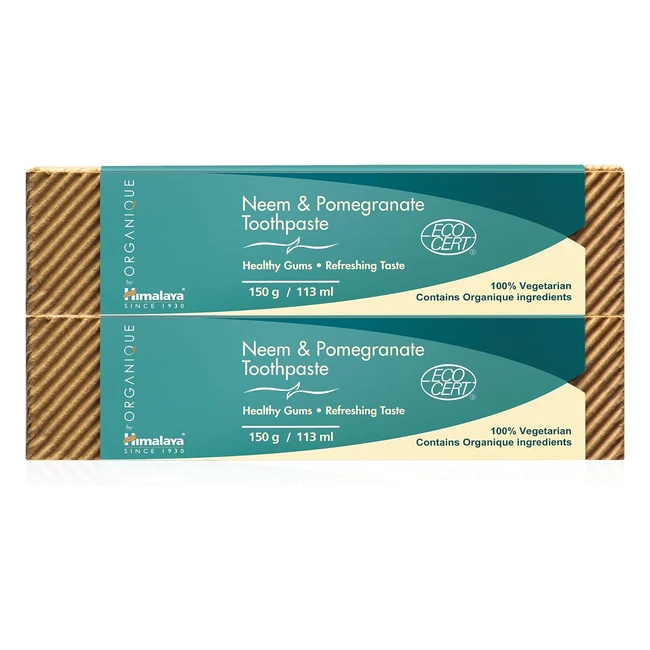 Himalaya Botanique Neem Pomegranate Toothpaste  Fight Plaque Brighten Teeth  