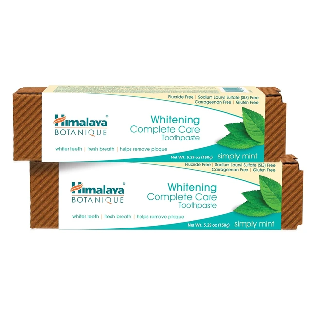 Himalaya Botanique Complete Care Whitening Toothpaste 2pcs 150g - Natural Whitening & Plaque Removal