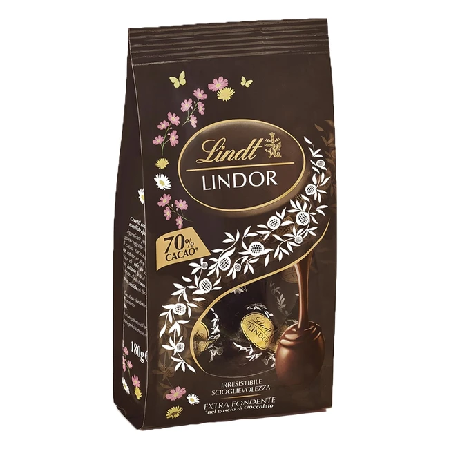 Lindt Bag Ovetto Lindor Fondente 70 Cacao Pasqua - 180g
