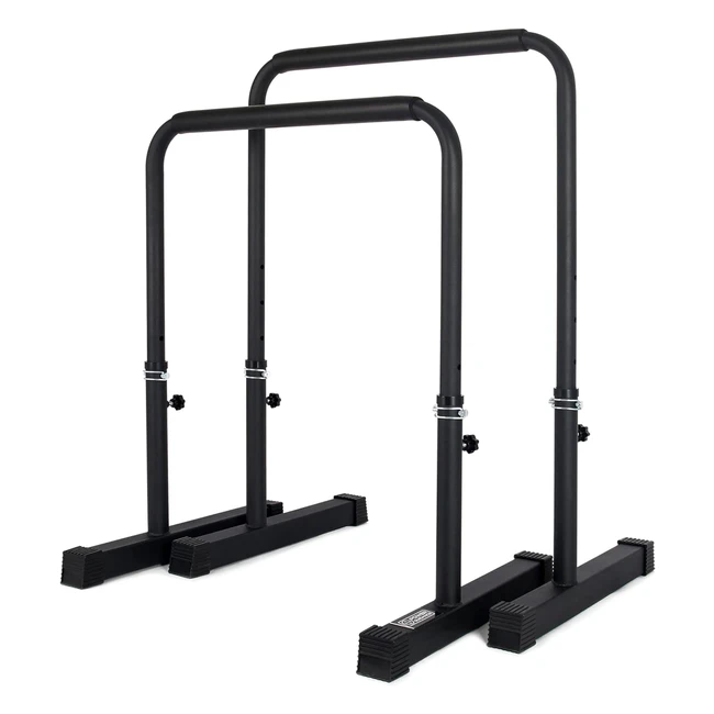 Power Guidance Dip Bar Stand Station Altezza Regolabile 77cm 98cm - Allenamento Completo Forza Corporea - 3 Colori
