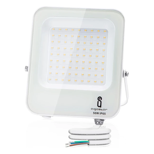 Faretto LED Esterno 50W 4700lm IP65 Bianco Naturale - Aigostar - Sicurezza e Risparmio Energetico